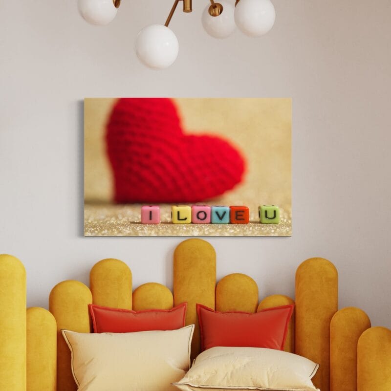 Tablou canvas decorativ – Te iubesc