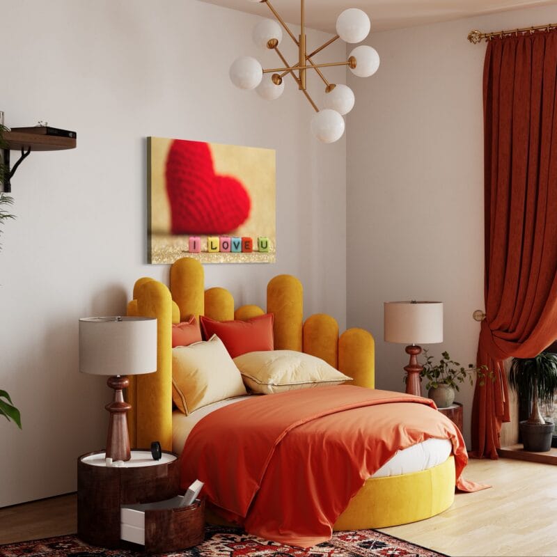 Tablou canvas decorativ – Te iubesc