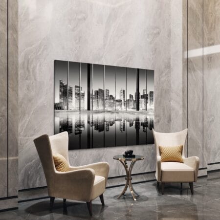 Tablou canvas decorativ – ALB NEGRU –