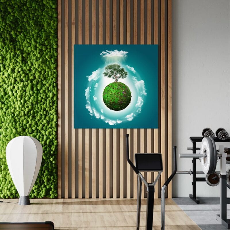 tablou canvas decorativ green world