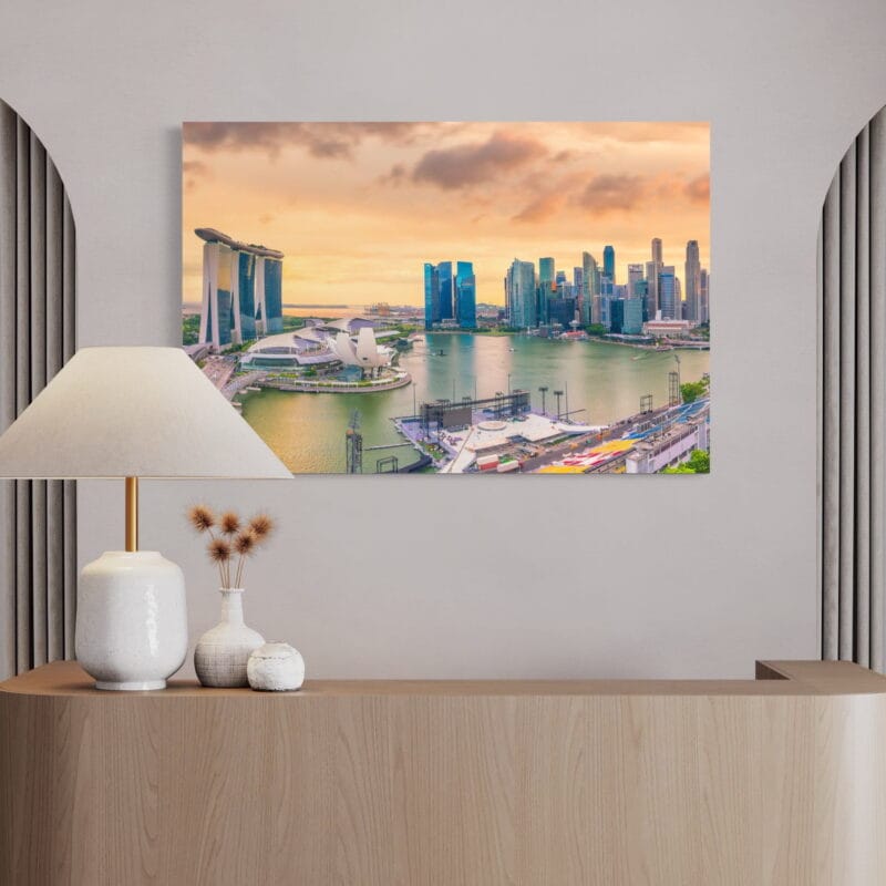 tablou canvas decorativ city singapore