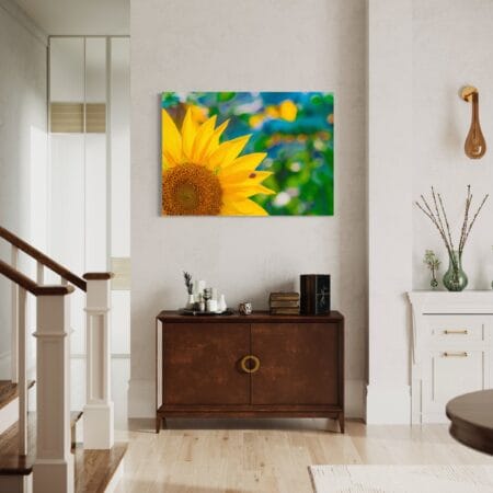 tablou canvas decorativ floarea soarelui 