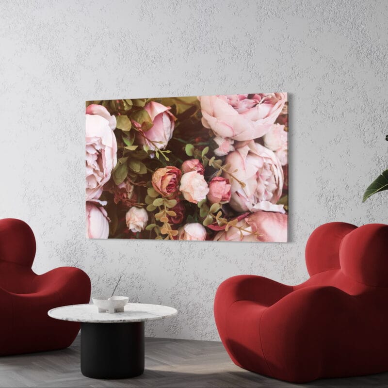 tablou canvas decorativ trandafiri roz