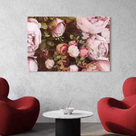 tablou canvas decorativ trandafiri roz 