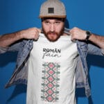 tricou personalizat bărbați cu mesaj — român fain