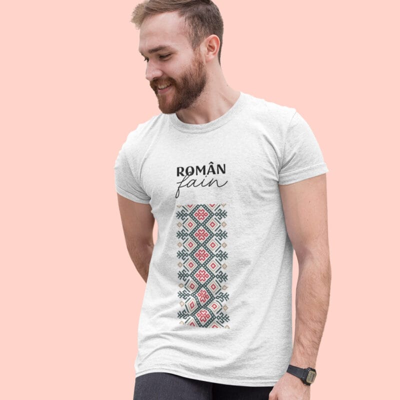 tricou personalizat bărbați cu mesaj — român fain