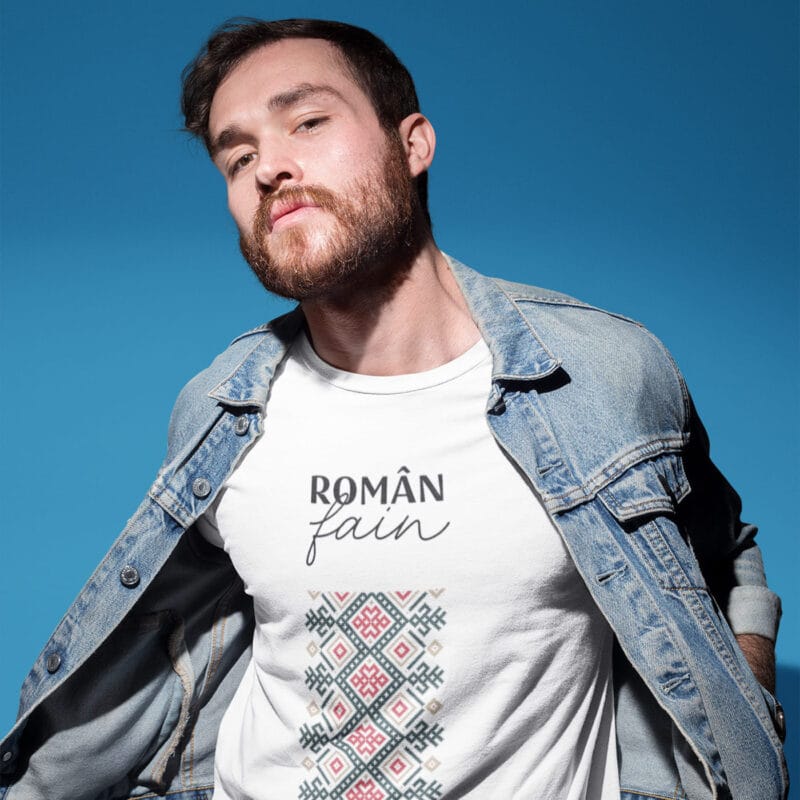 tricou personalizat bărbați cu mesaj — român fain