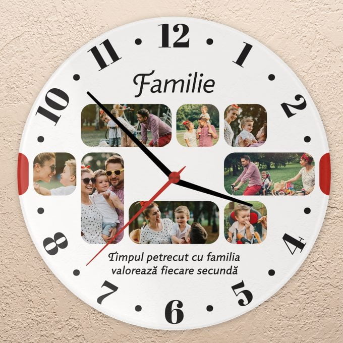 ceas personalizat timpul În familie