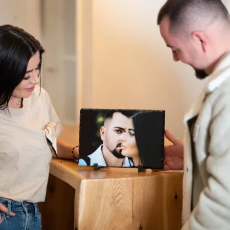 placă ardezie personalizată dreptunghiulară