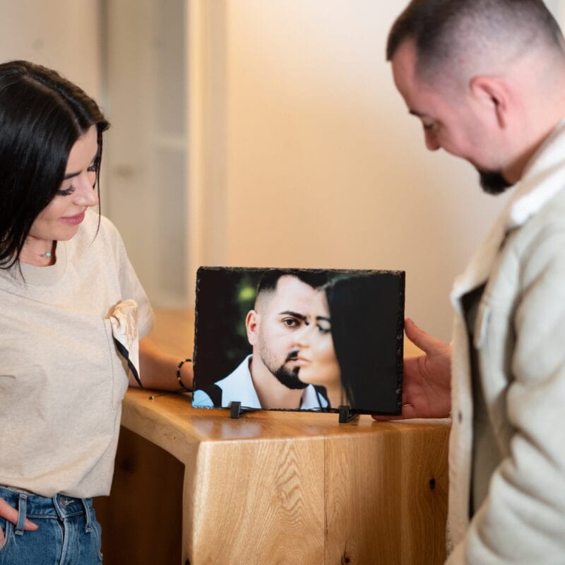 placă ardezie personalizată dreptunghiulară