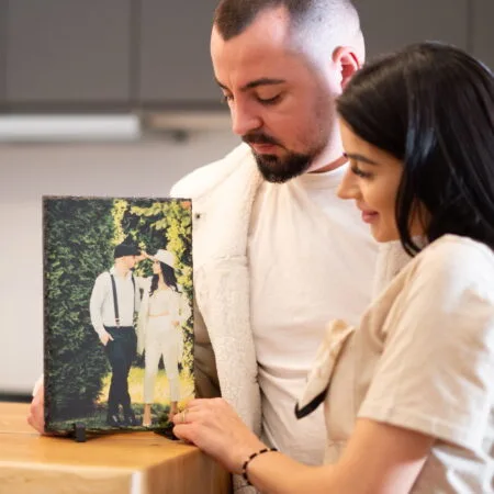 placă ardezie personalizată dreptunghiulară