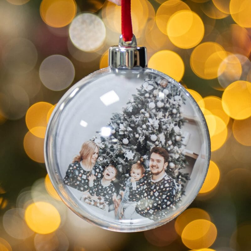 glob mare personalizat pentru bradul de crăciun