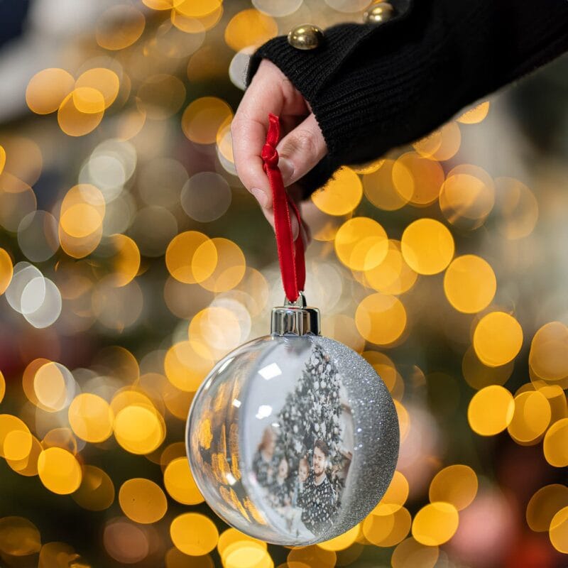 glob mare personalizat pentru bradul de crăciun