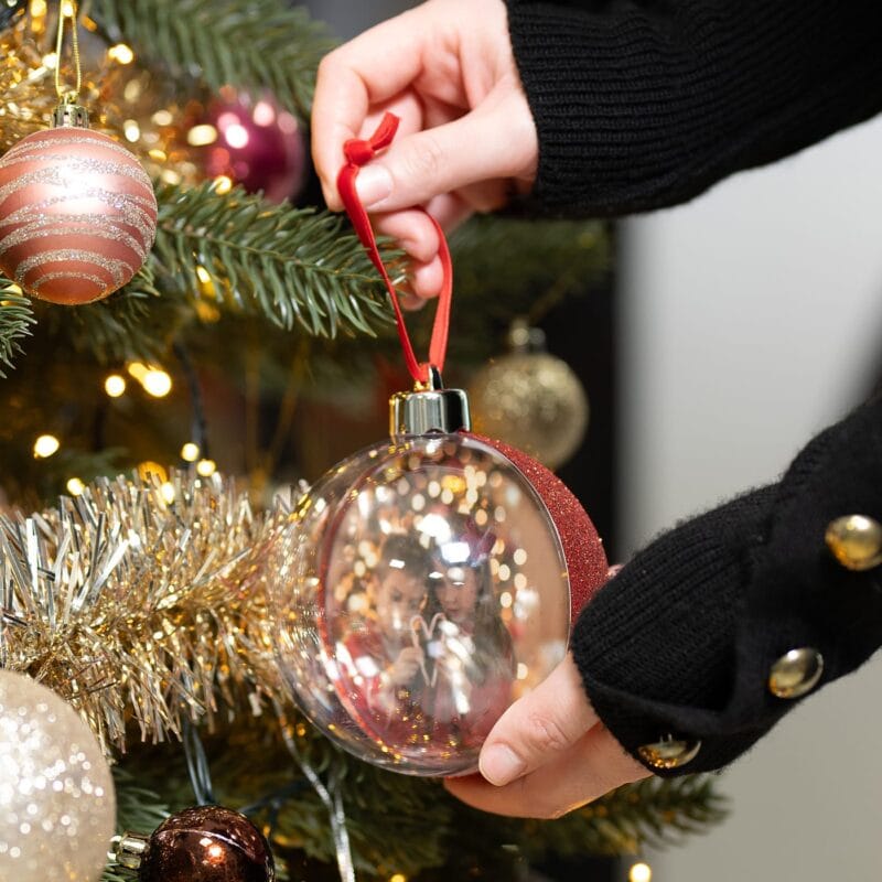 glob mare personalizat pentru bradul de crăciun