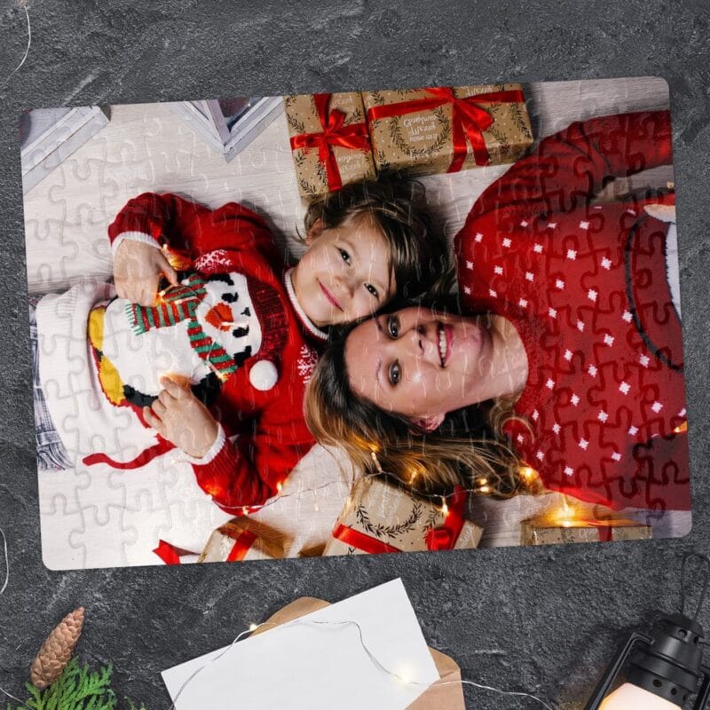puzzle personalizat cu poză de crăciun