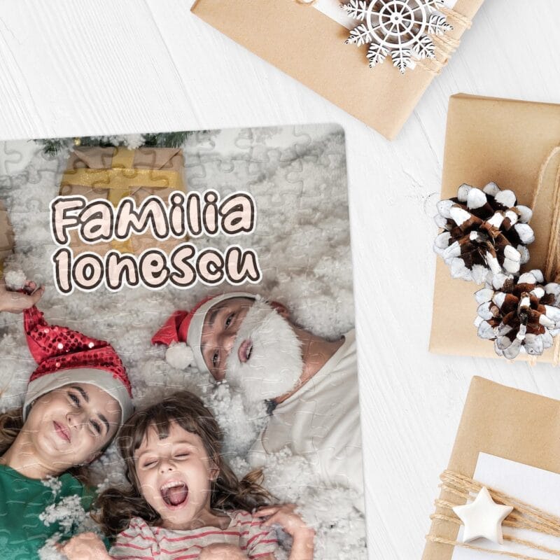 puzzle personalizat cu poză de crăciun