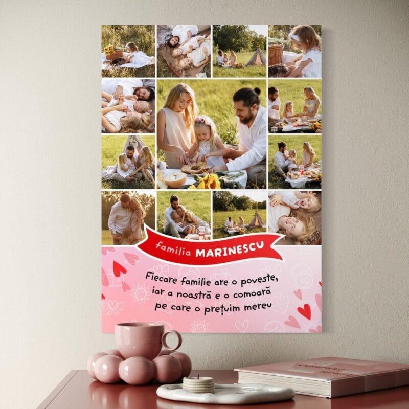 tablou canvas personalizat fiecare familie