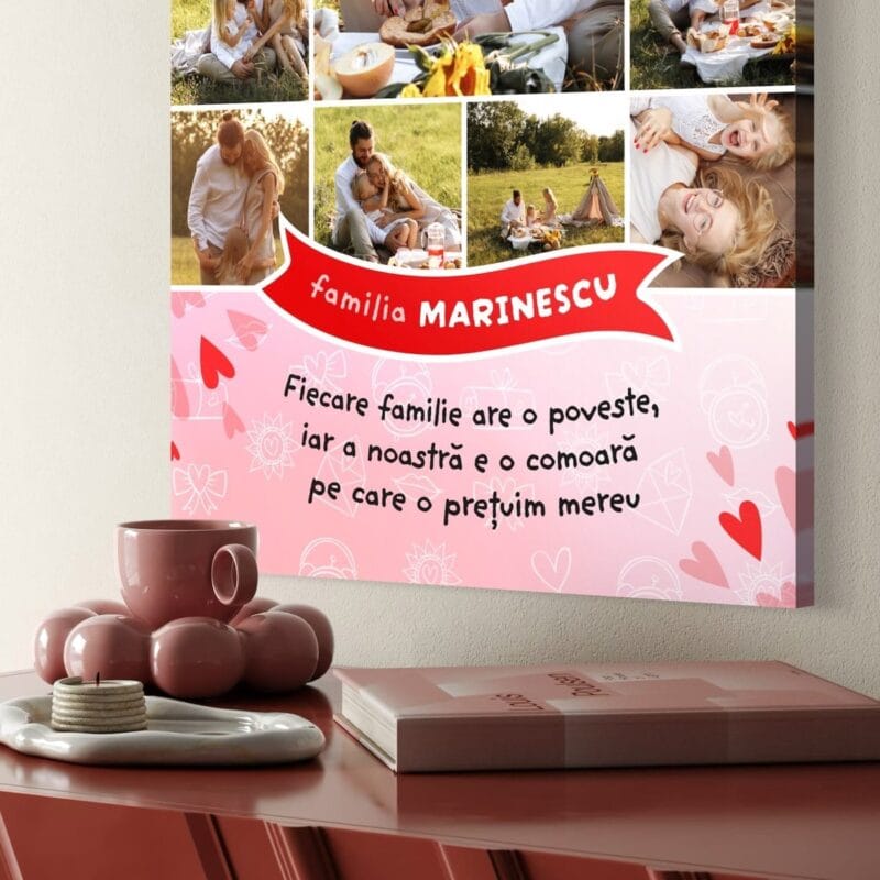 tablou canvas personalizat fiecare familie