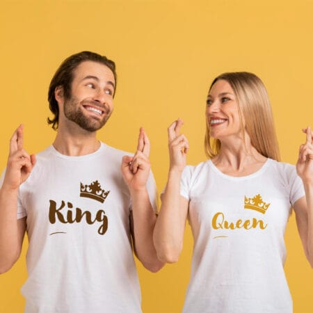set tricouri cuplu - king - queen