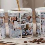 cană personalizată cu un colaj de 6 poze