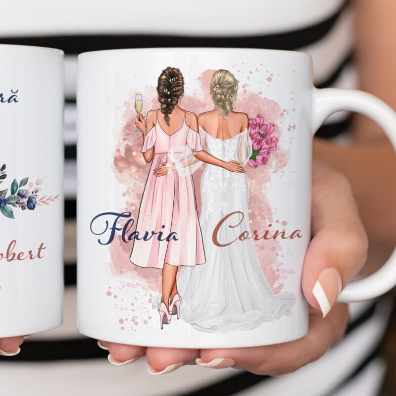 cană personalizată domnișoară de onoare