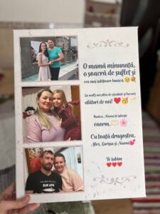 tablou canvas personalizat nașii sunt singura familie