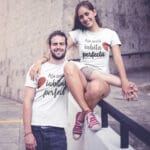 set tricouri personalizate cuplu cu mesaj — iubit și iubită