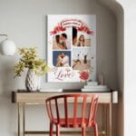 tablou canvas personalizat colaj 4 poze cu love — nume și mesaj tablou canvas personalizat colaj 4 poze cu love — nume și mesaj