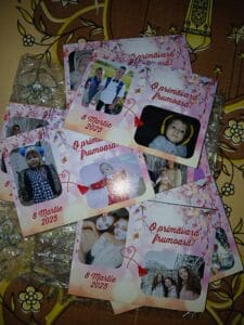 magnet foto martie cu flori