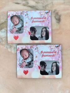 magnet foto martie cu flori