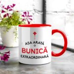 cană interior roșu - bunică extraordinară