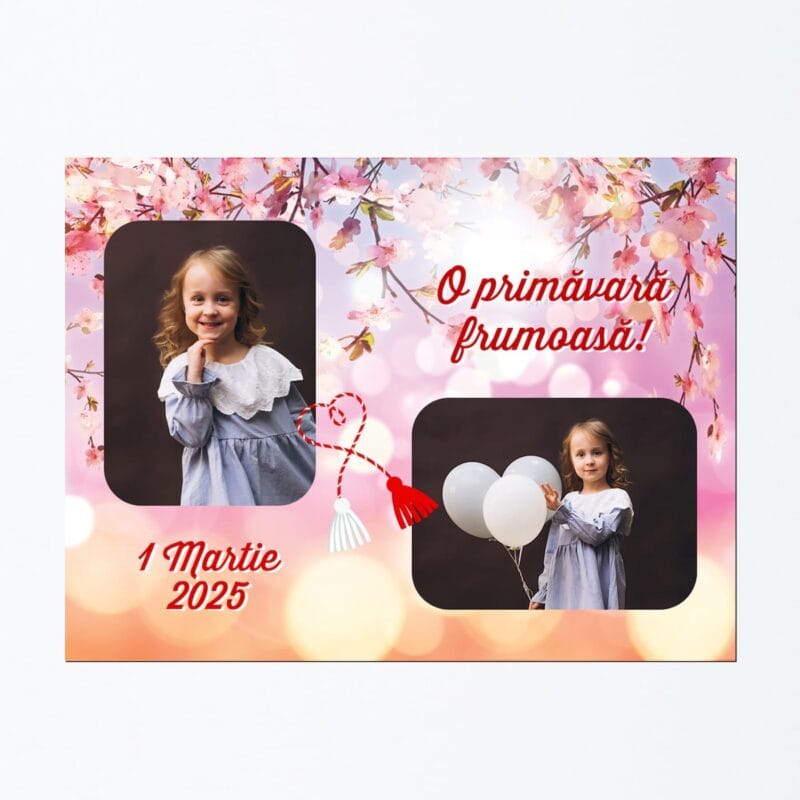 magnet foto martie cu flori