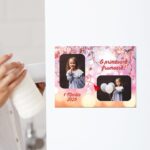 magnet foto martie cu flori