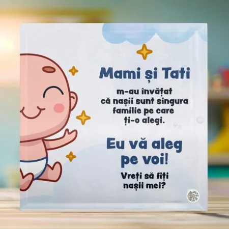 foto sticlă pentru nașii de botez