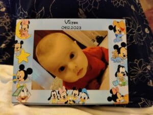 magnet mărturie botez băieți - disney