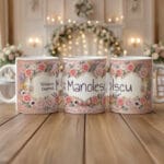 cană personalizată "viitoarea doamnă..." cadou pentru mireasă