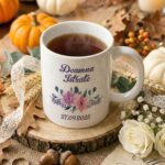 cană personalizată "doamna..." cadou pentru mireasă