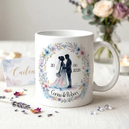 cană personalizată pentru nuntă cadou memorabil