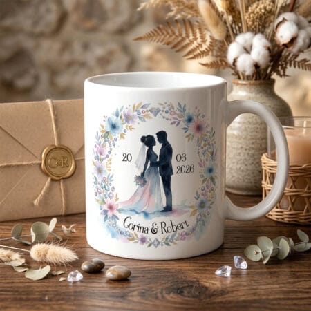 cană personalizată pentru nuntă cadou memorabil