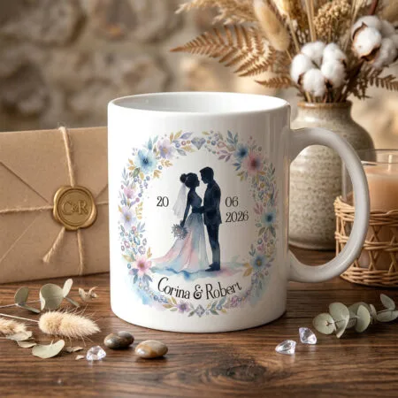 cană personalizată pentru nuntă cadou memorabil