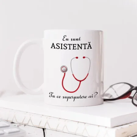 cană "asistentă superputere"