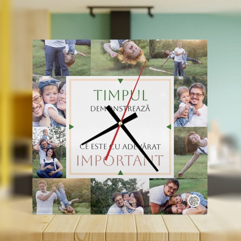 ceas personalizat timpul important