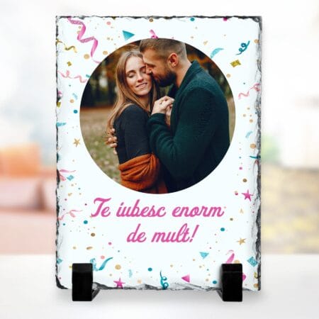 piatră personalizata te iubesc enorm de mult