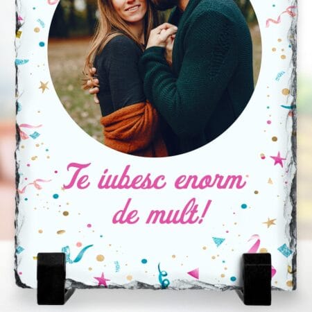 piatră personalizata te iubesc enorm de mult
