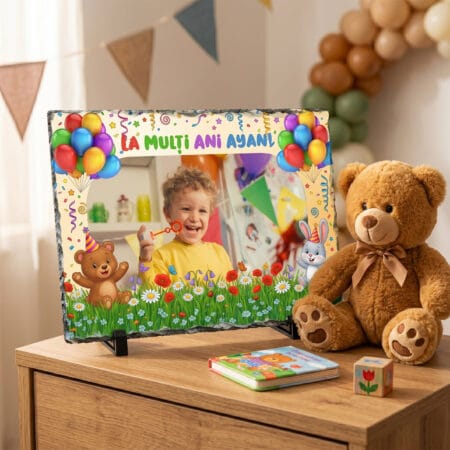placă ardezie personalizată — cadou la mulți ani copil