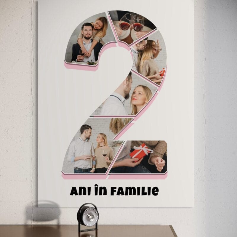 tablou canvas personalizat număr special