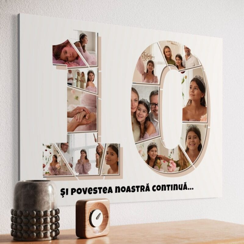 tablou canvas personalizat număr special