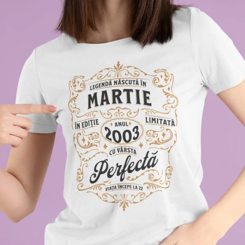 tricou personalizat aniversar pentru o legendă