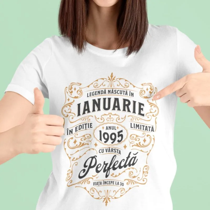 tricou personalizat aniversar pentru o legendă