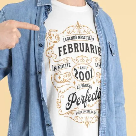 tricou personalizat aniversar pentru o legendă